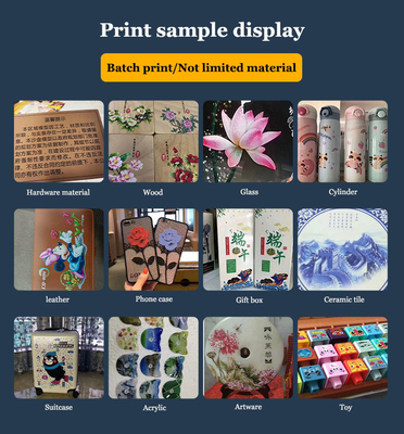 UV printer I1600 inkjet board printer system glass cylindrical wine bottle cup wine packaging box inkjet printer